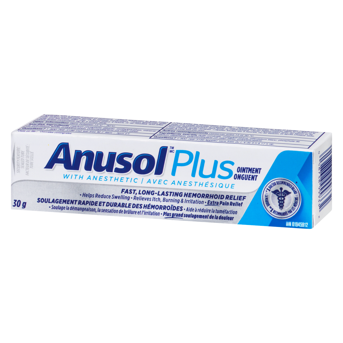 Anusol Plus Hemorrhoidal Ointment Treatment 30g | Fast Relief | Trusted Brand