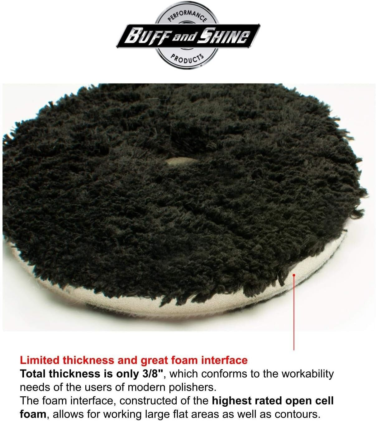 Buff and Shine - URO-Fiber Microfiber Finisher Pad 3 Inch Able to Cut, (4 Pads)