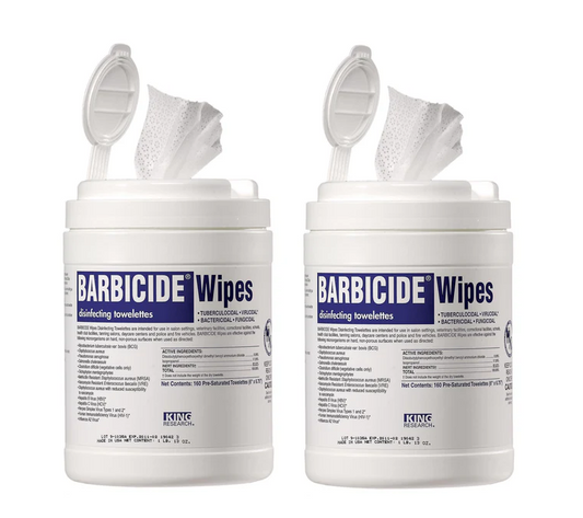 BARBICIDE Disinfecting Wipes - 160 count (Pack of 2)