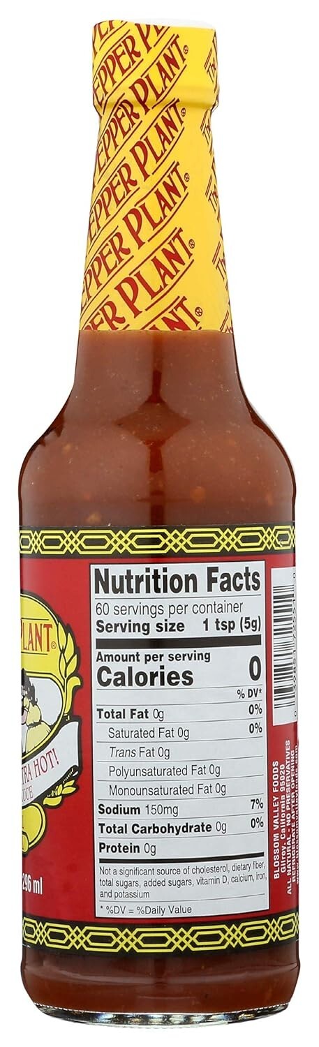 THE PEPPER PLANT Extra Hot Habanero Sauce, 10 FZ (4 Pack)