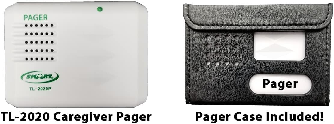 Wireless Economy Quiet Fall Alert with 10in x 30in Bed Pad and Caregiver Pager