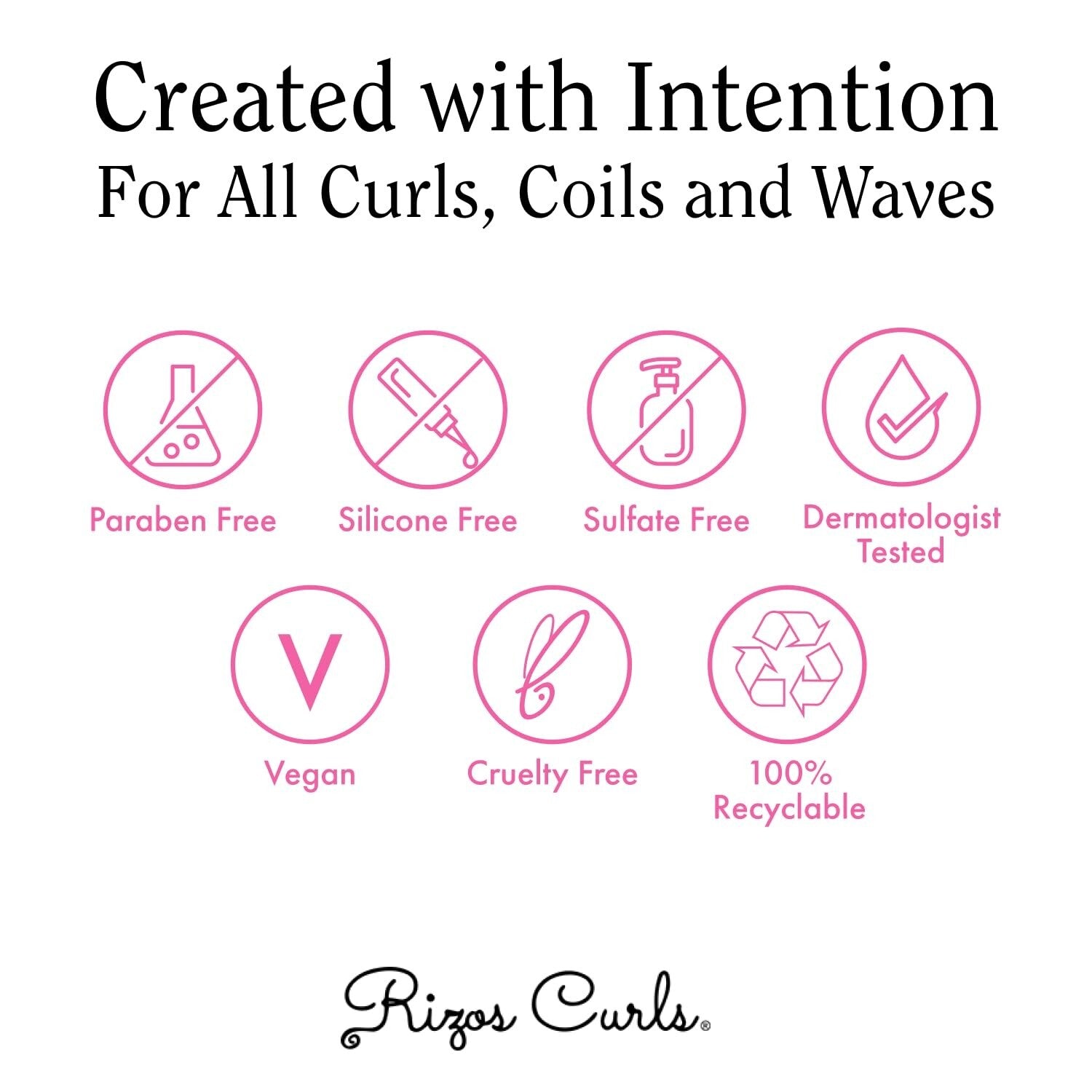 Rizos Curls Hair Pick Comb, Fluff Curls & Add Volume (2 Pack)