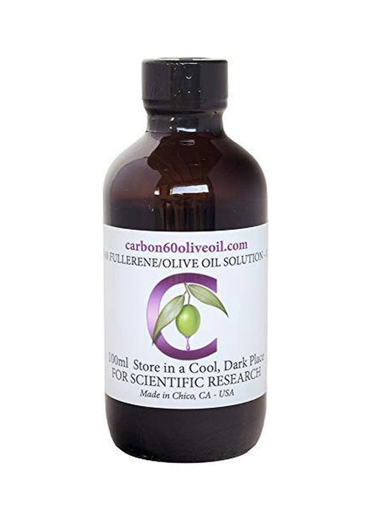 Research Grade Carbon 60 Olive Oil, 100ml bottle