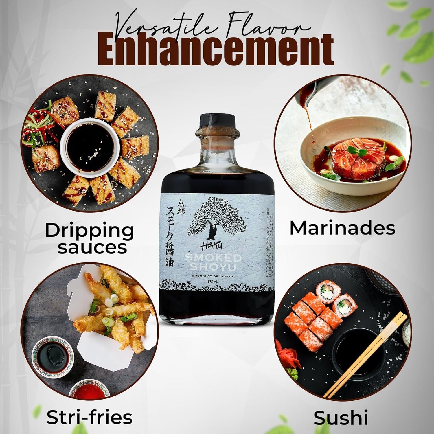 HAKU Smoked Shoyu Soy Sauce (375 ml)