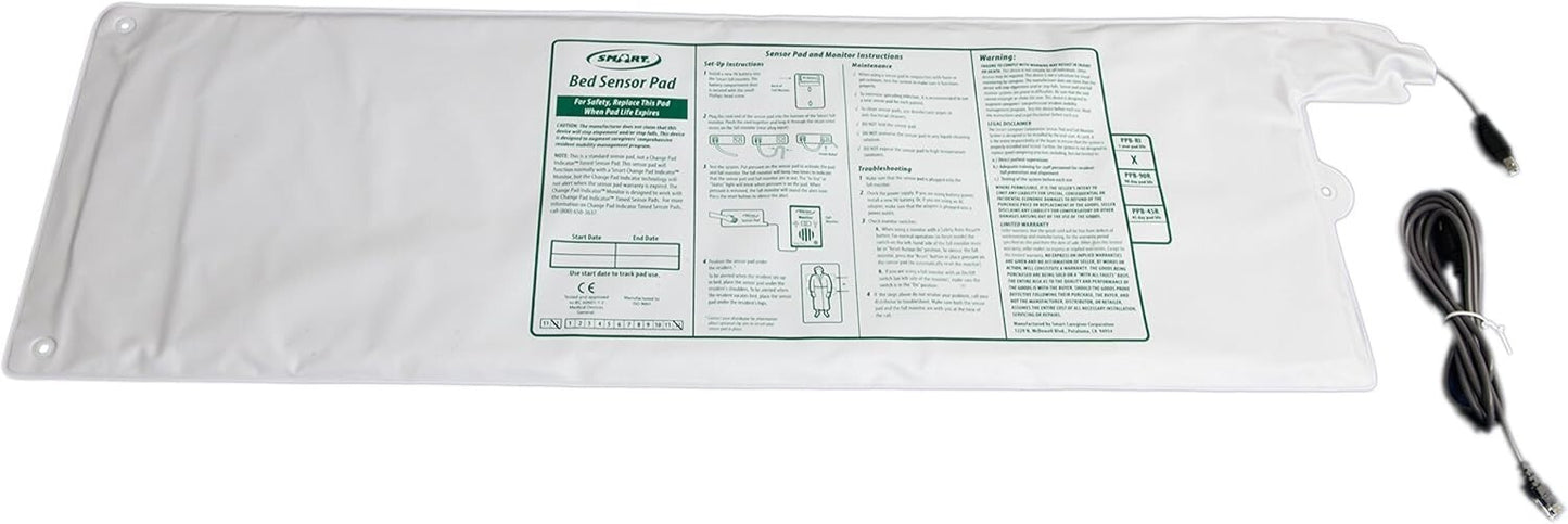 Wireless Economy Quiet Fall Alert with 10in x 30in Bed Pad and Caregiver Pager