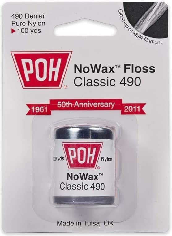 POH Dental Floss Unwaxed, 100 Yard- 12 Pack