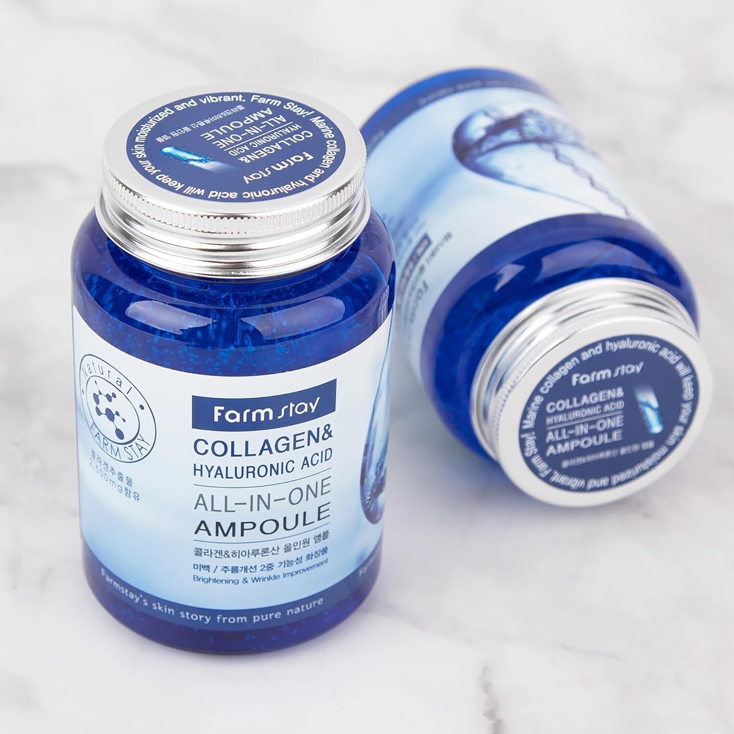 FARM STAY Collagen & Hyaluronic Acid All In One Ampoule - 250ml / 8.45 oz