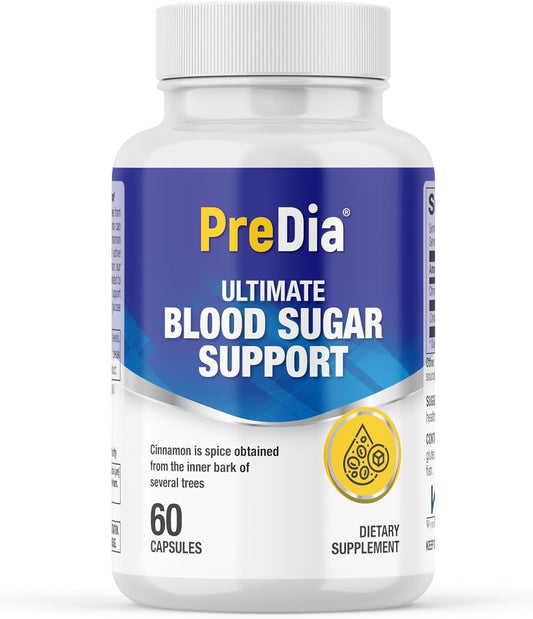 PREDIA® Ultimate Blood Sugar Support  Vegan Caps for Balanced Glucose Level 60c