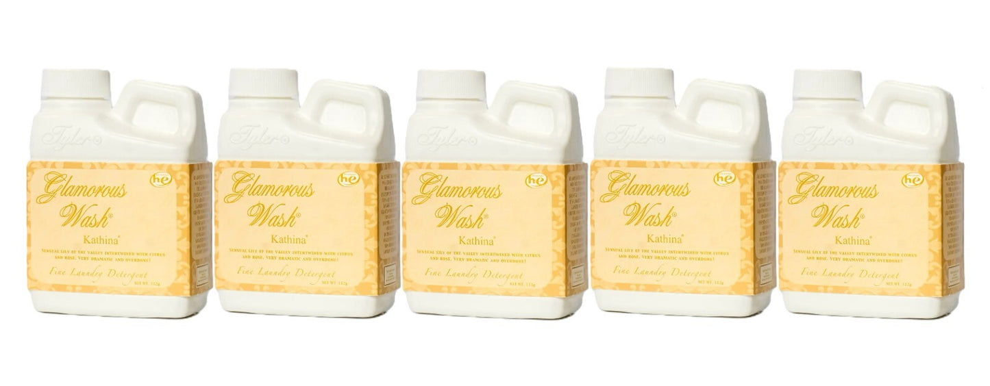 Tyler Candle - Kathina - Fine Wash Laundry Detergent 4oz 112g (5 Pack)