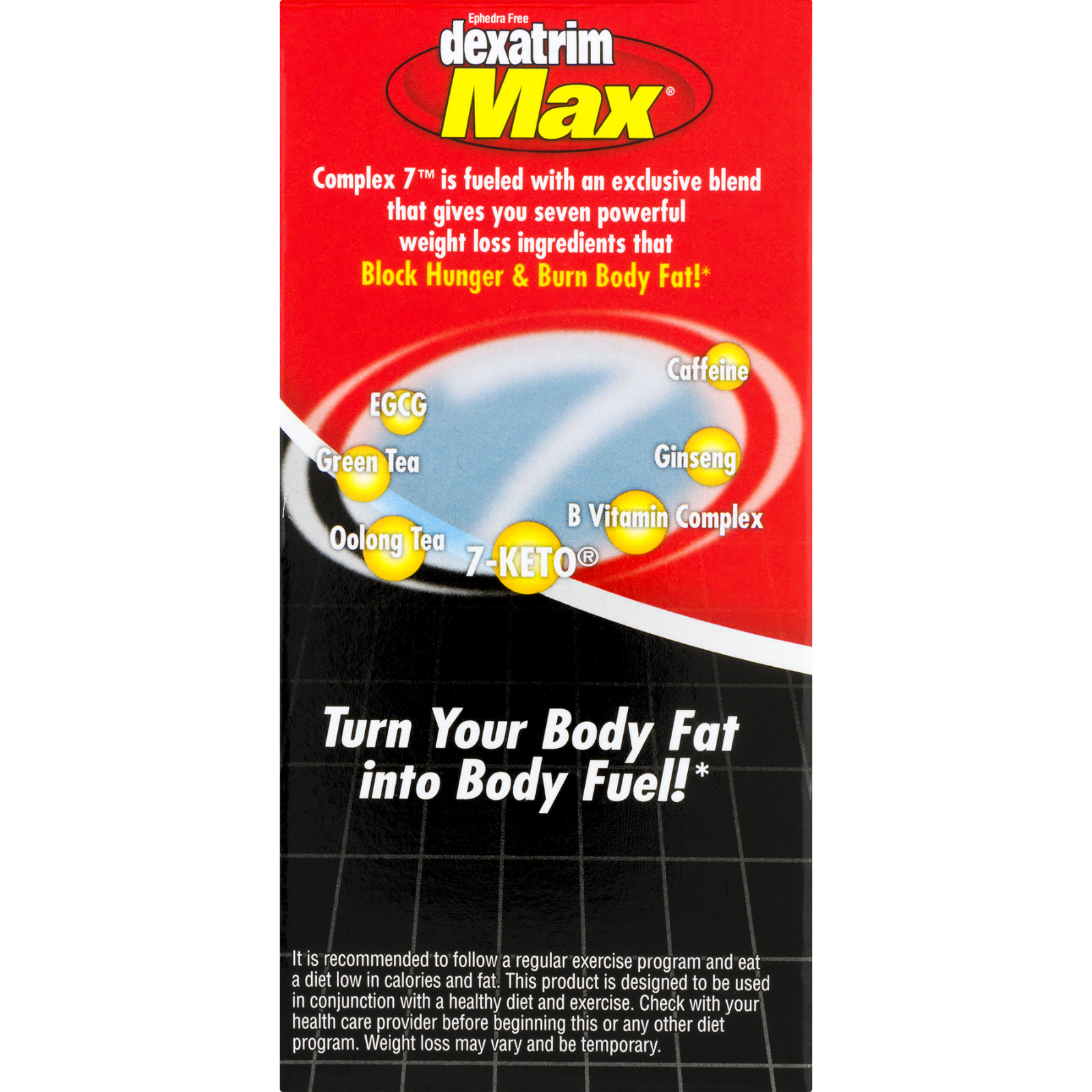 Dexatrim Max Complex 7 Dietary Supplement, 60 Capsules