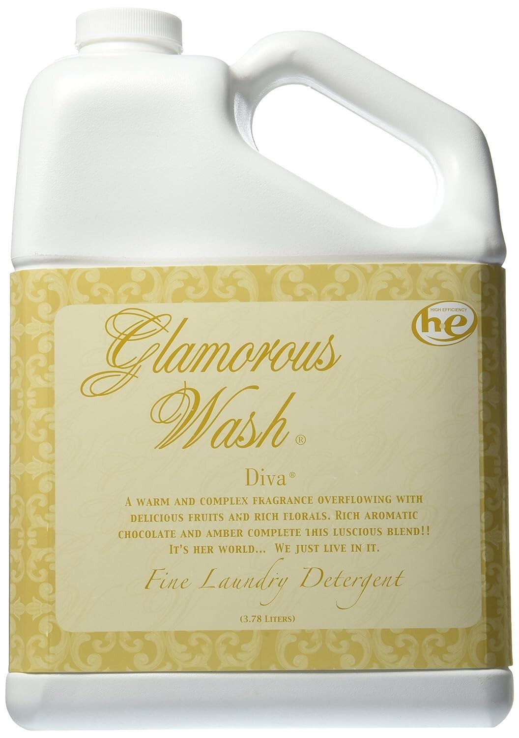 Tyler Candle Company Glamorous Wash Laundry Detergent, Diva, 1 Gallon (2 Pack)