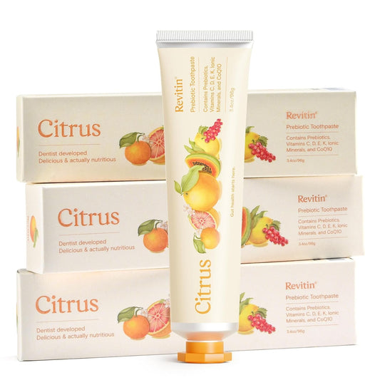 Revitin Natural Toothpaste and Prebiotic Oral Therapy - Pack of 3