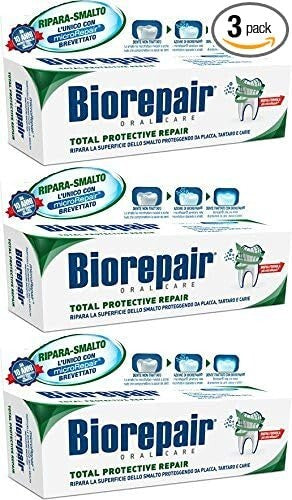 Biorepair "Total Protective Repair" Toothpaste with microRepair 2.5oz (3 Pack)