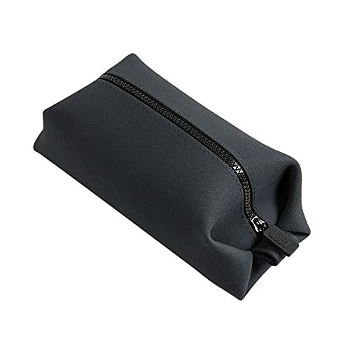 Tooletries Koby Silicone Toiletry Organizer, Bathroom Travel Bag, Charcoal 10" L
