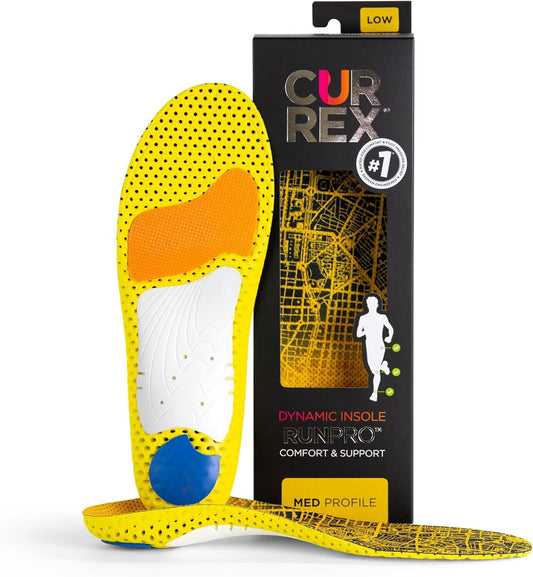 CURREX RunPro Insoles for Running Shoes, for Men & Women, Medium Arch, S