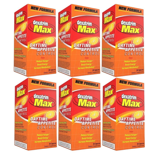Stacker Dexatrim Max Daytime Appetite Control Tablets, 60 Count (6 Pack)