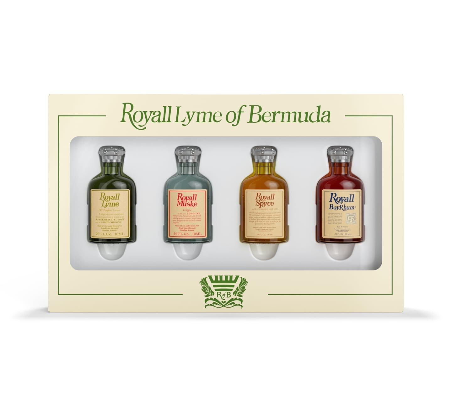 Royall Lyme Bermuda Collection by Royall Fragrances 4 Piece Mini Variety Set men