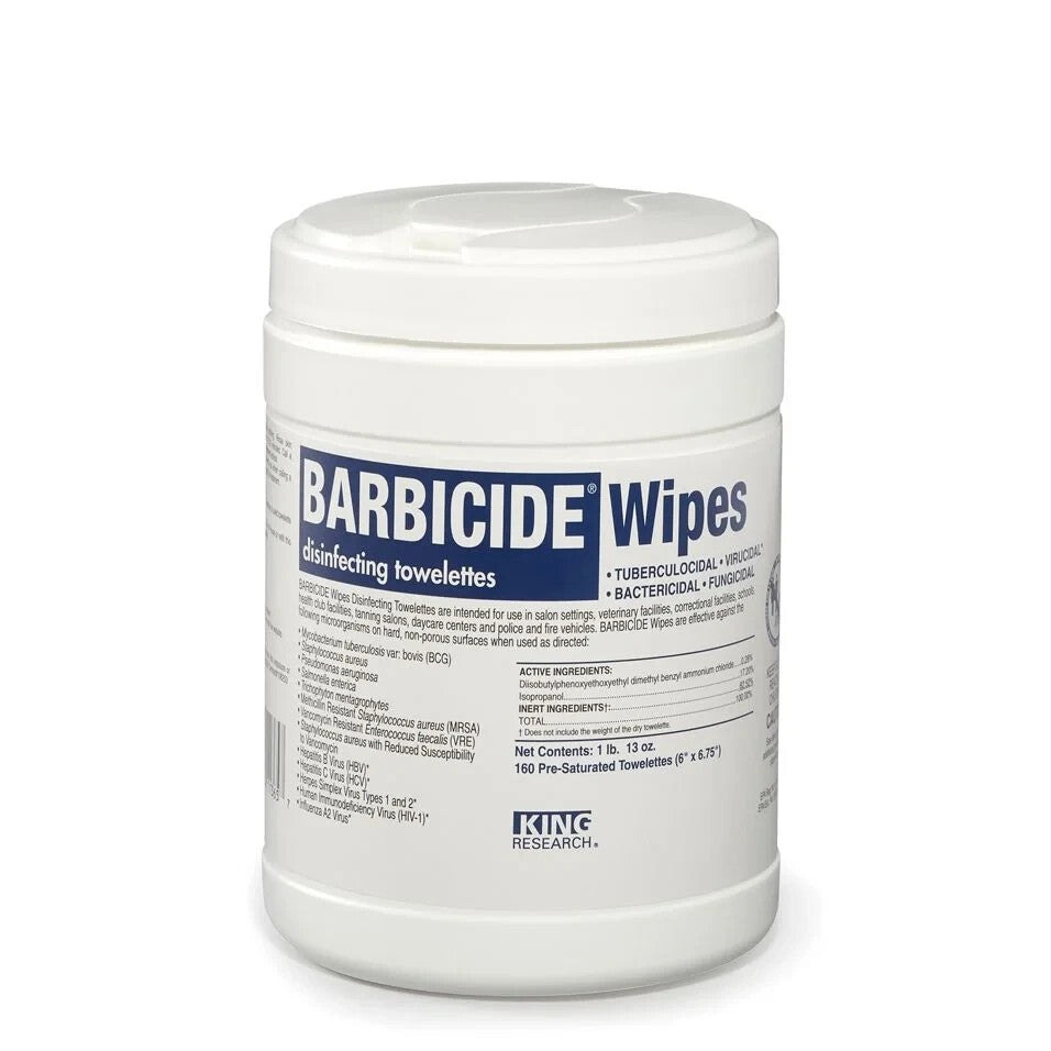 BARBICIDE Disinfecting Wipes - 160 count (Pack of 2)