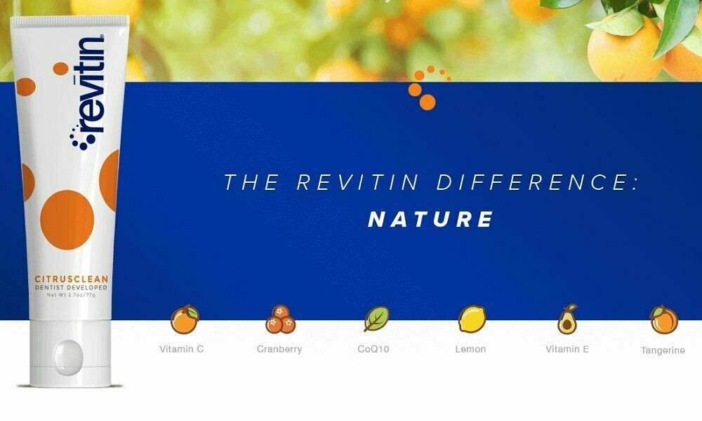 Revitin Natural Toothpaste and Prebiotic Oral Therapy (1 pack)