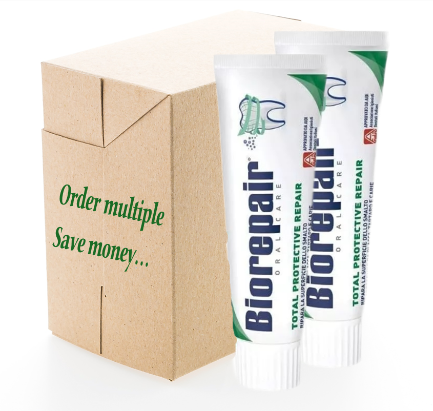 Biorepair "Total Protective Repair" Toothpaste with microRepair 2.5oz (12 Pack)