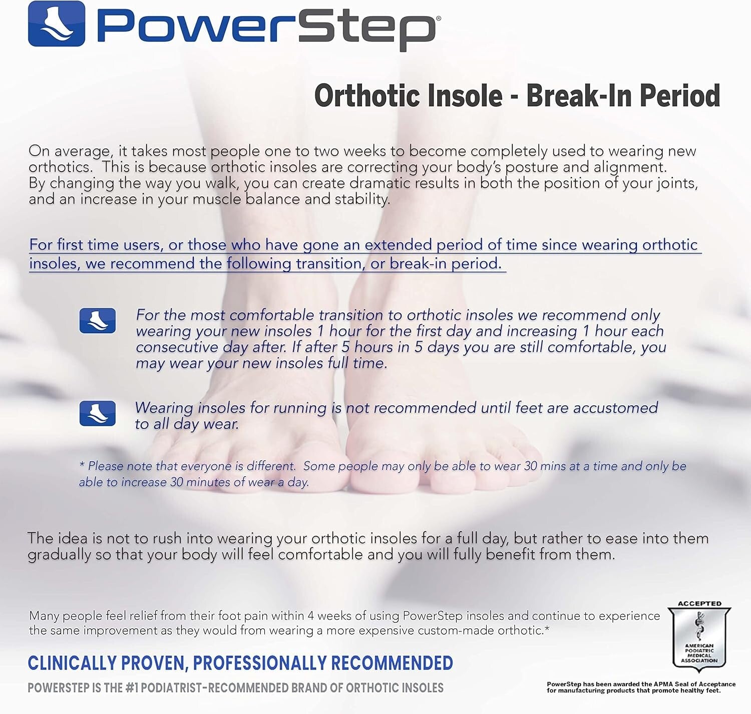Powerstep Pinnacle Maxx Full Length Insoles Arch Supports Orthotics 
