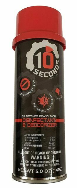 10 Seconds Bactericidal Shoe Disinfectant and Deodorizer Spray   5oz